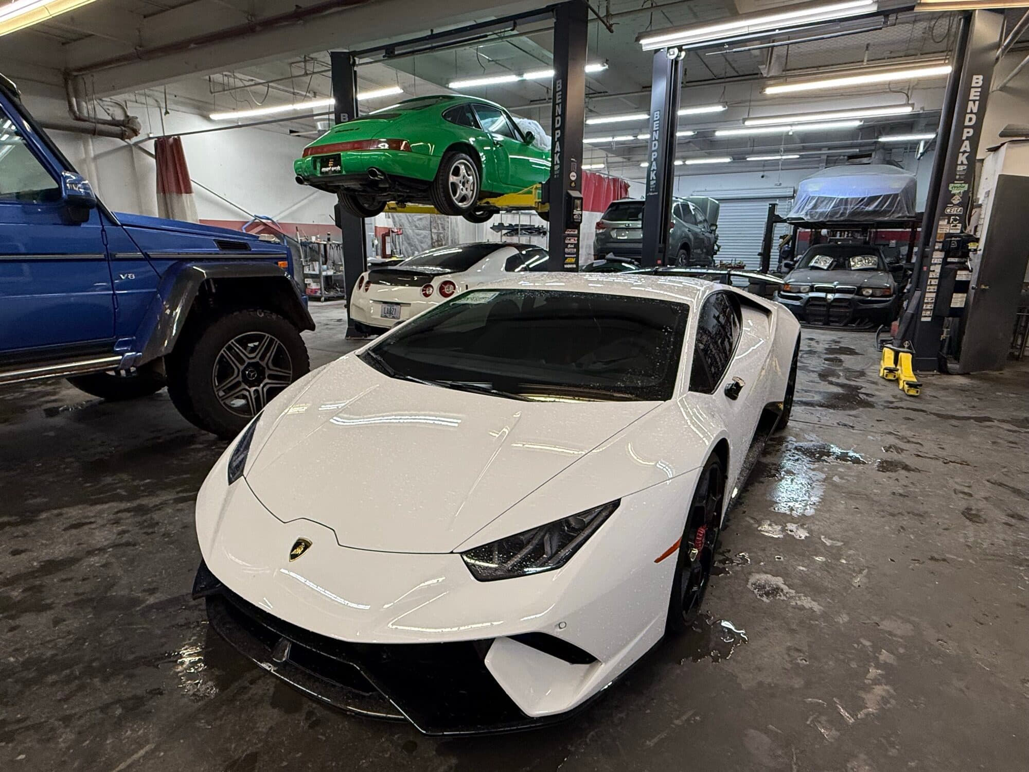 Lamborghini Huracán collision repair and custom paint by Alpina Auto Body, European and exotic body shop in Southeast Portland, Oregon