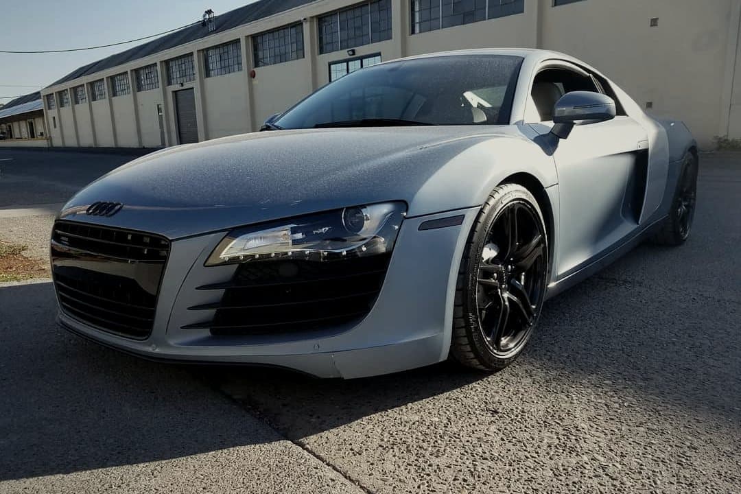 Audi R8 at Alpina Auto Body, Portland exotic collision repair